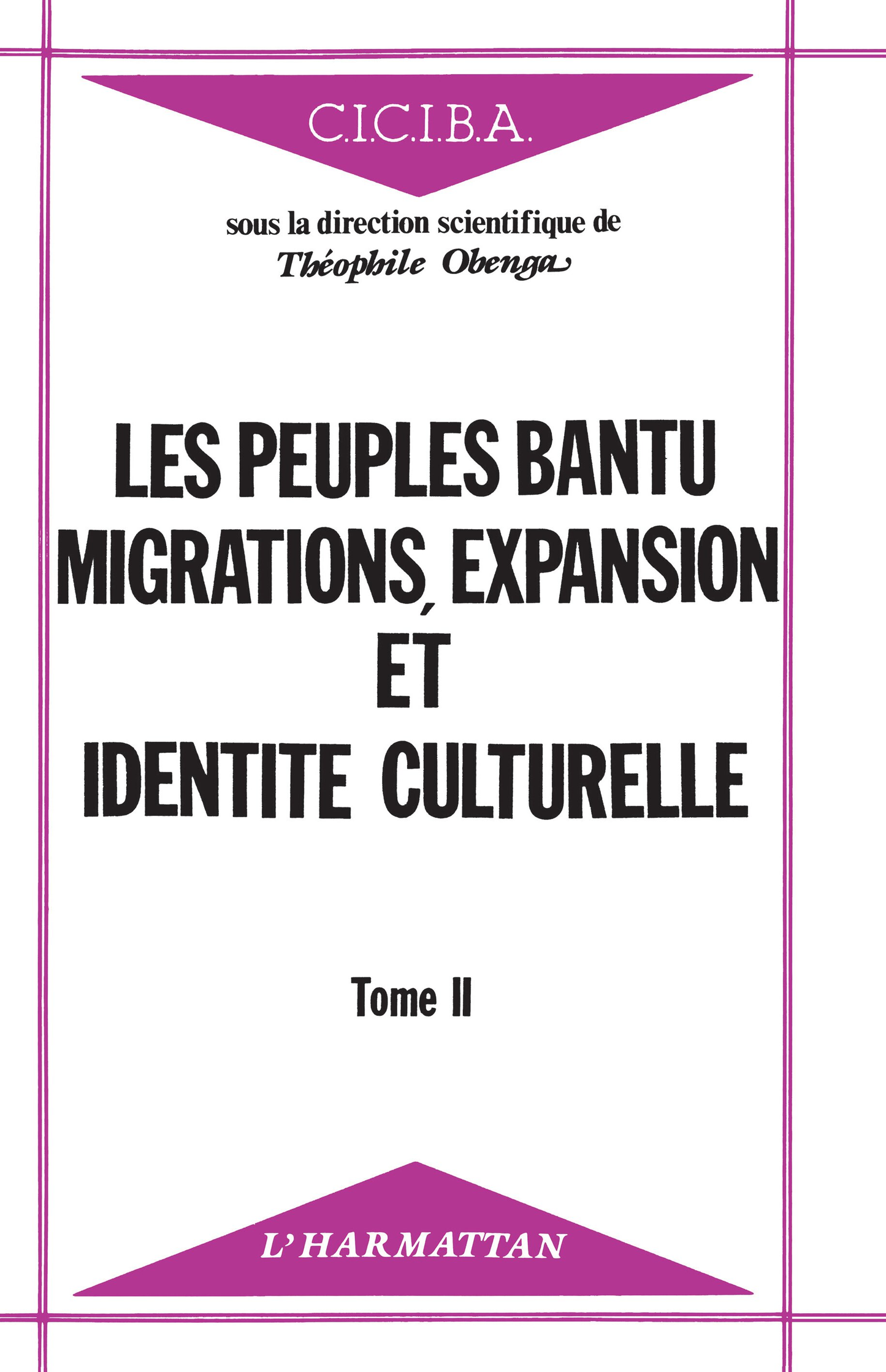Les Peuples Bantu Tome II – Couverture